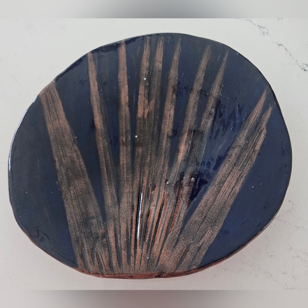 Guyana pottery Ceramic plate/ bowl nut bowl